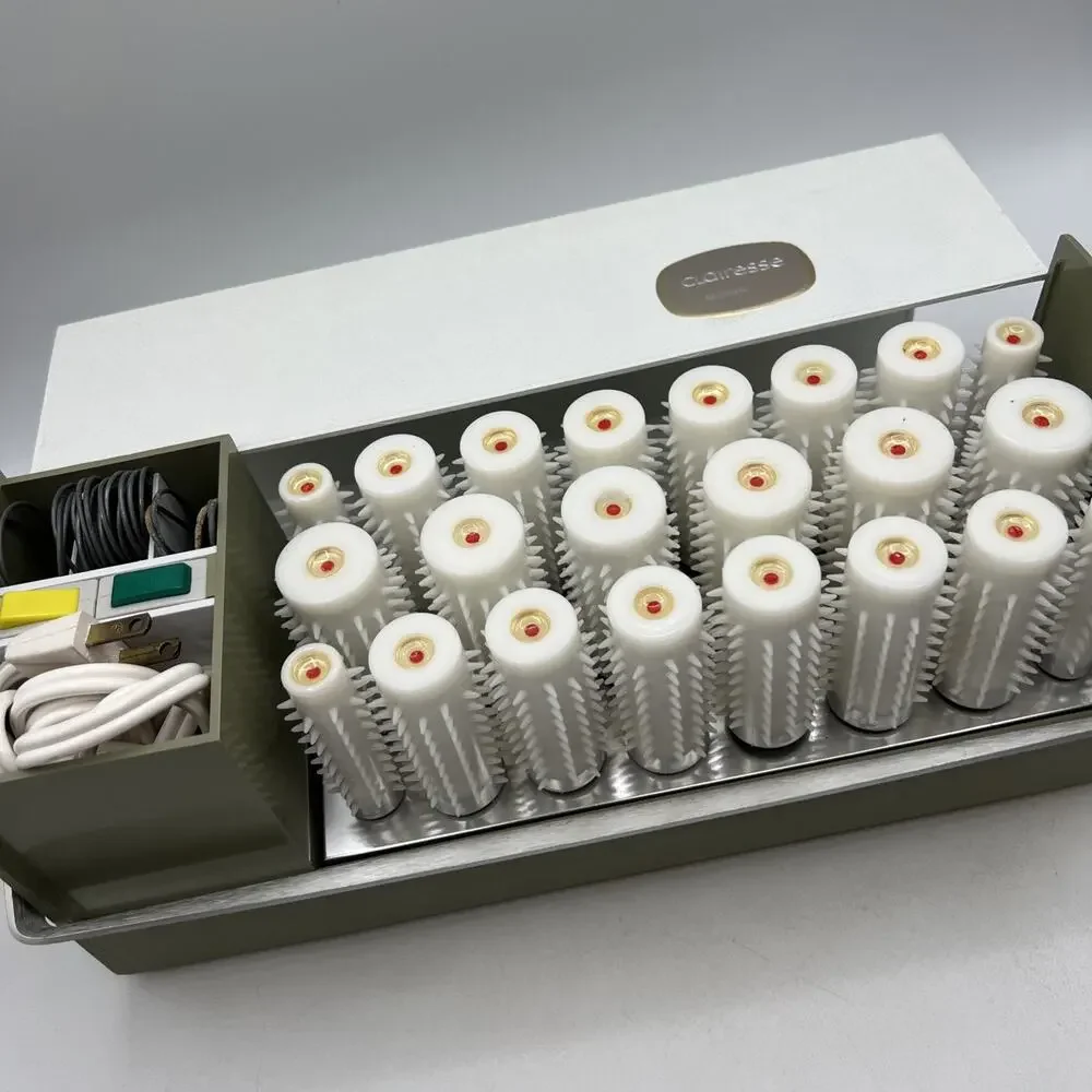 Clairol Clairesse FT-1 Instant Rollers Curlers Travel Clips Cord Storage TESTED